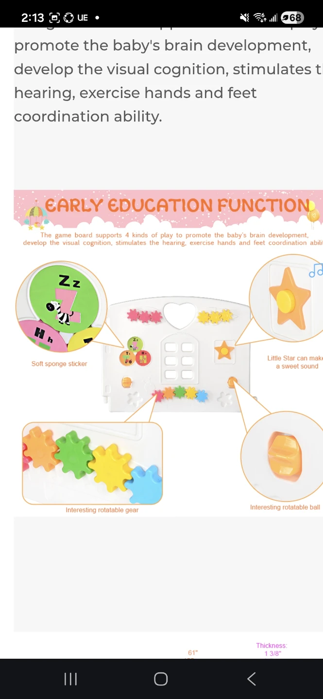 Multi-colour Plastic Playpen for Babies - photo 4