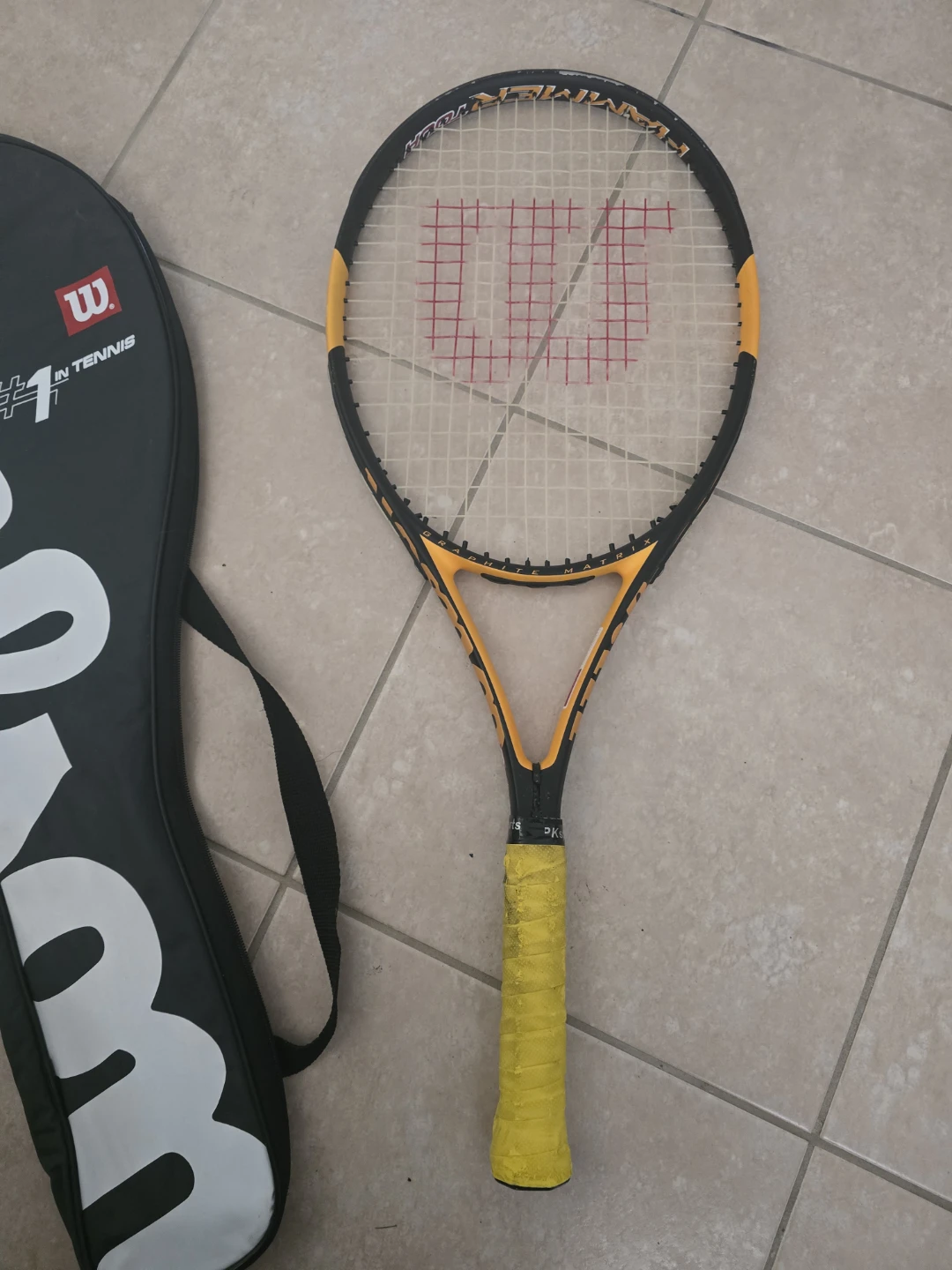 Wilson Hammer Tour Graphite Matrix Tennis Racket with Case - photo 3