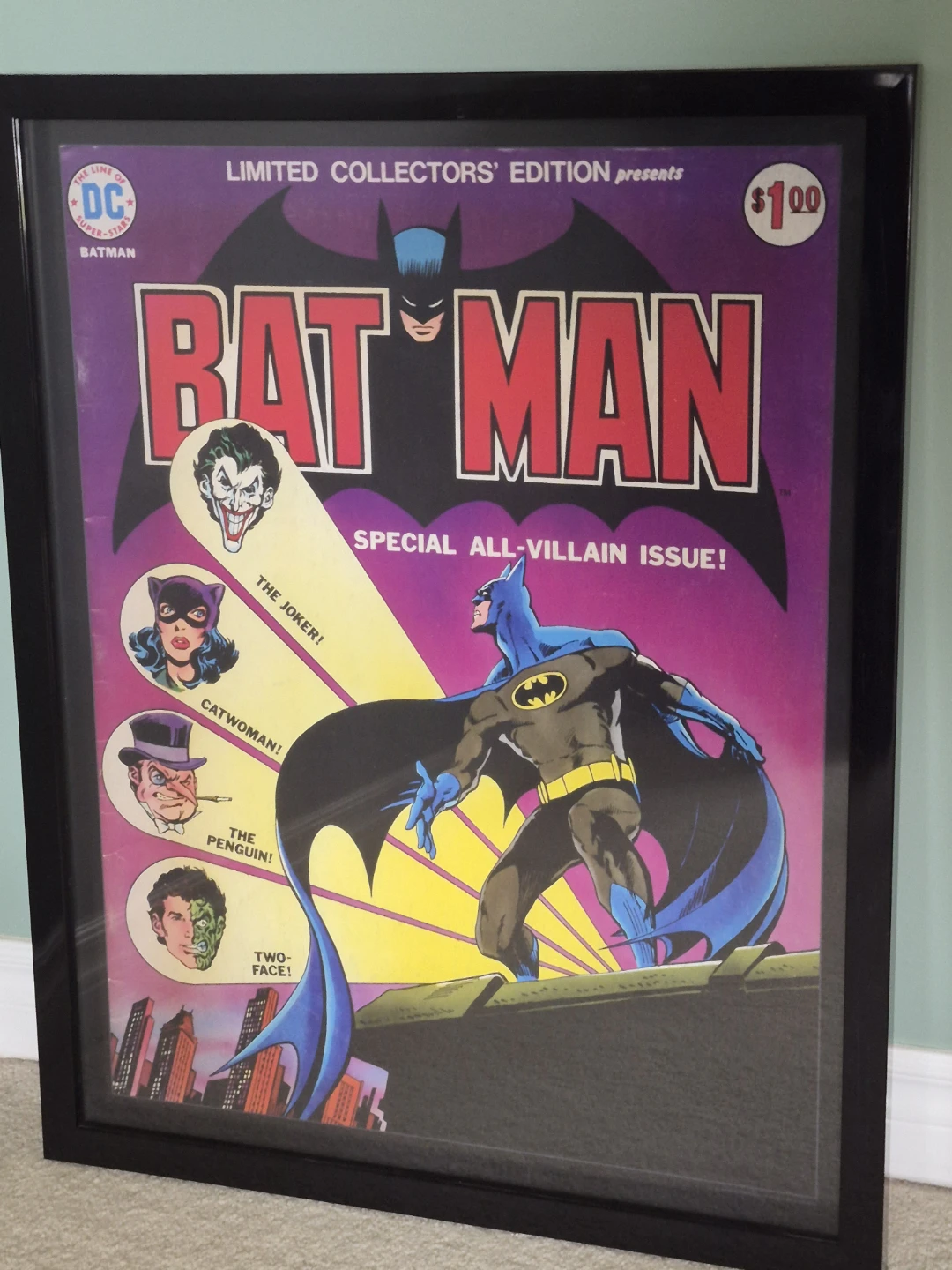 22x28 Framed Batman "All-Villain" Poster