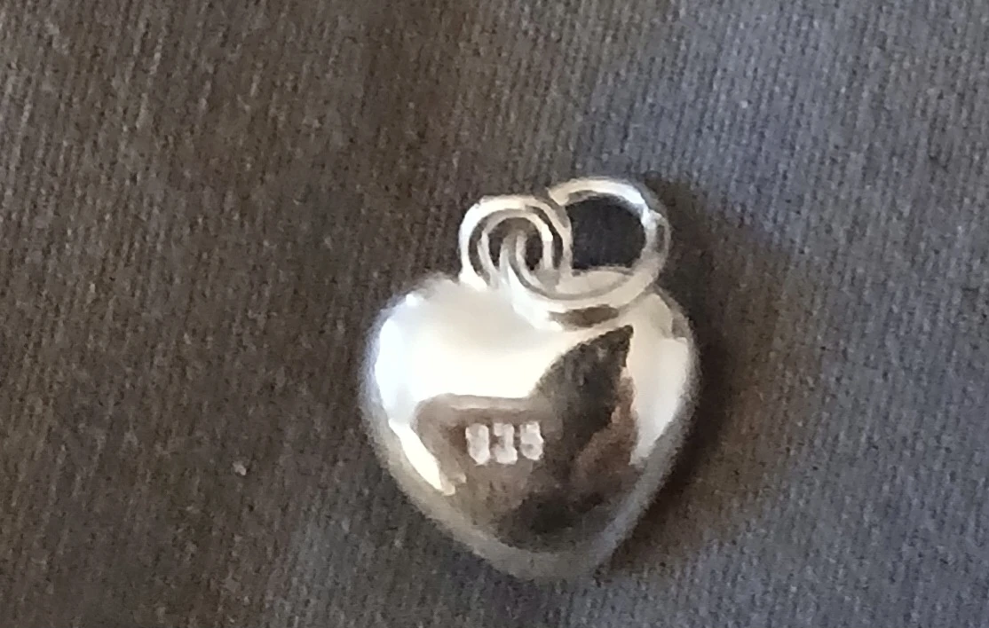 STERLING HEART Charm and spacer - photo 4