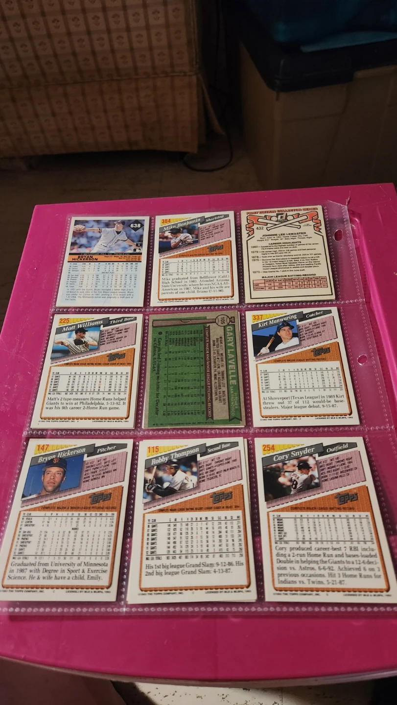 17 San Francisco Giants baseball cards & 1Chicago White Sox. - photo 3