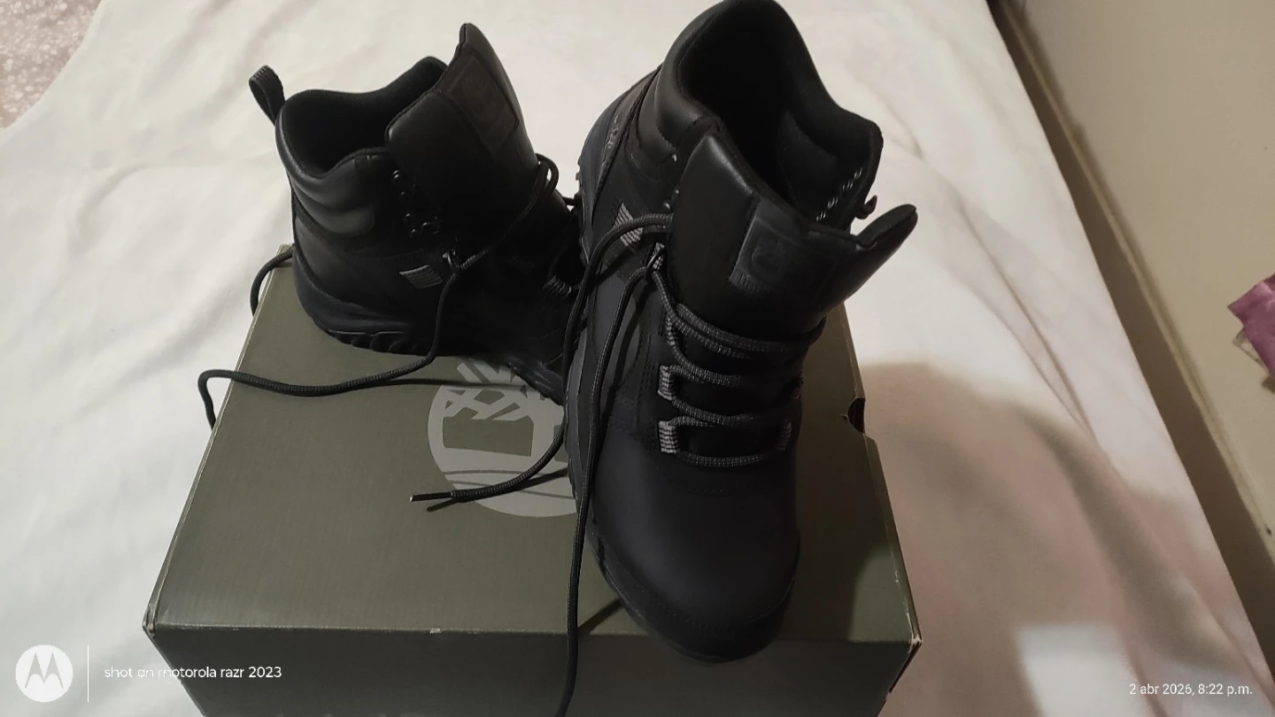 Timberland Mt. Major Mid Hiker Black Boots Size 7.5