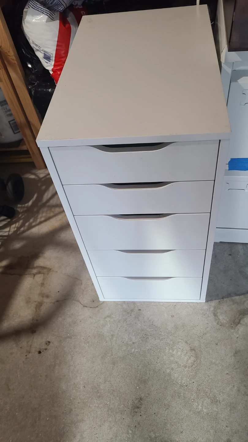 IKEA ALEX 5-drawer chest, white - photo 3