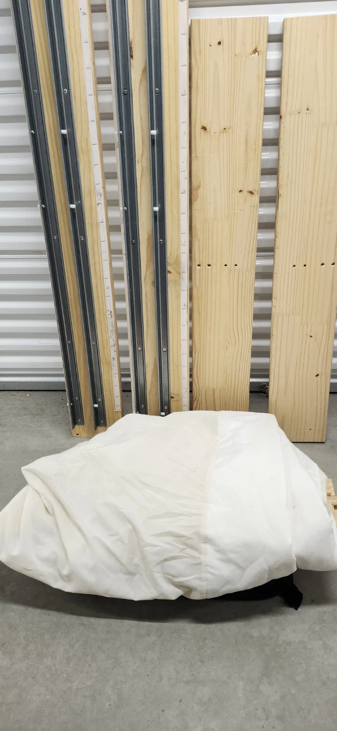 Ikea double size mattress base with cover - photo 5