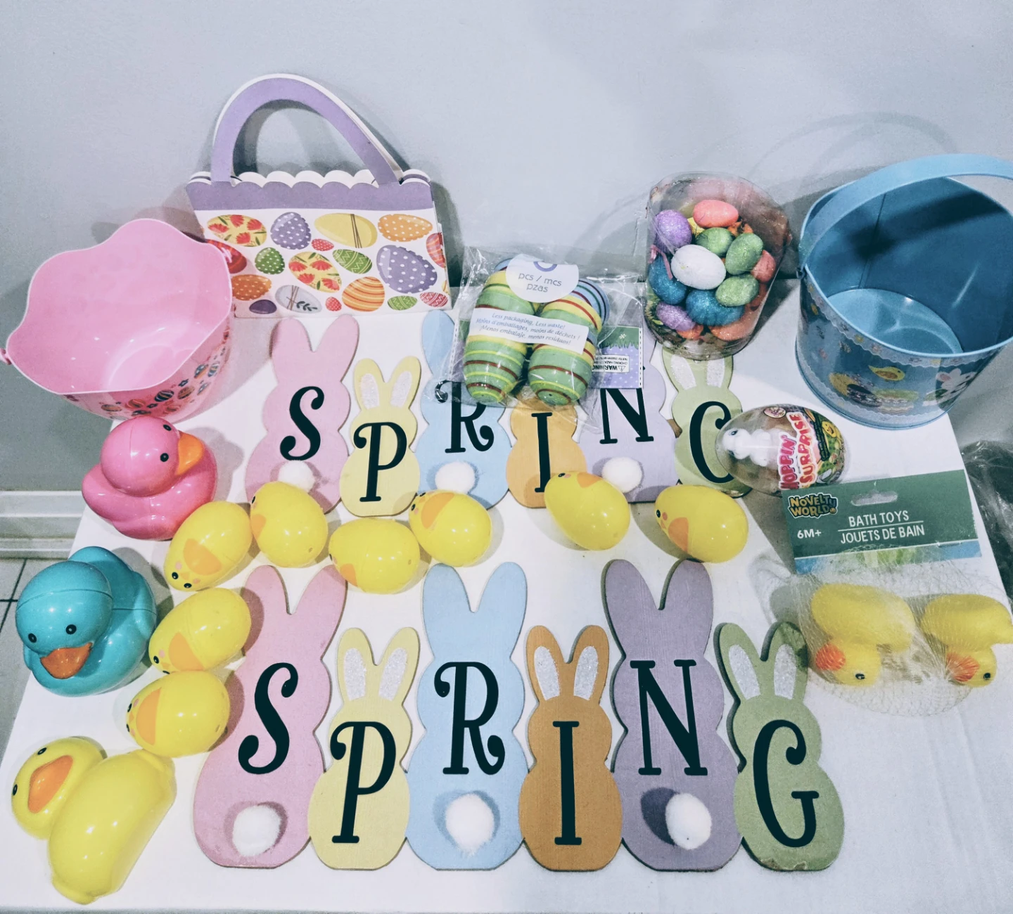 Easter & Spring Decor & Bath Toys Bundle🌱