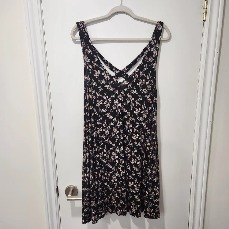 American Eagle Outfitters Black Floral Sundress
