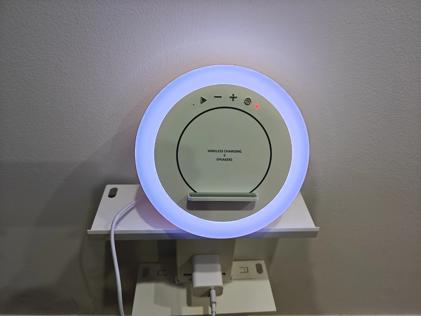Wireless Charging Speaker with LED Lamp - photo 2