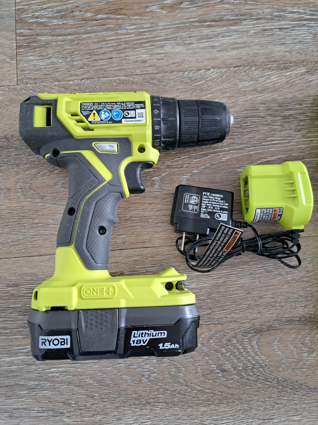 Ryobi ONE+ 18V Cordless Drill with 60-Piece Bit Kit - photo 2