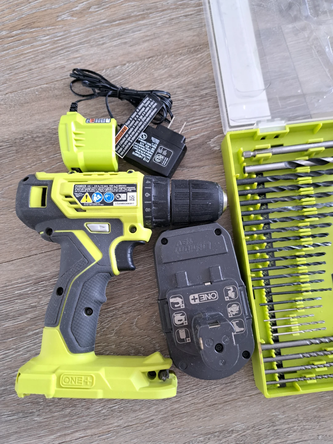 Ryobi ONE+ 18V Cordless Drill with 60-Piece Bit Kit - photo 5