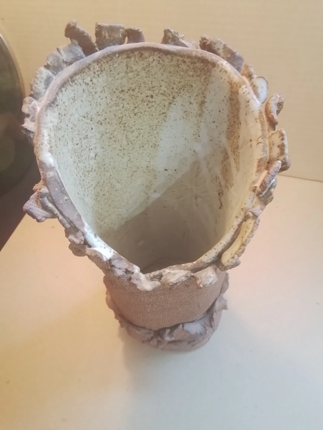 Vintage Studio Art Pottery Vase 5x12" - photo 5