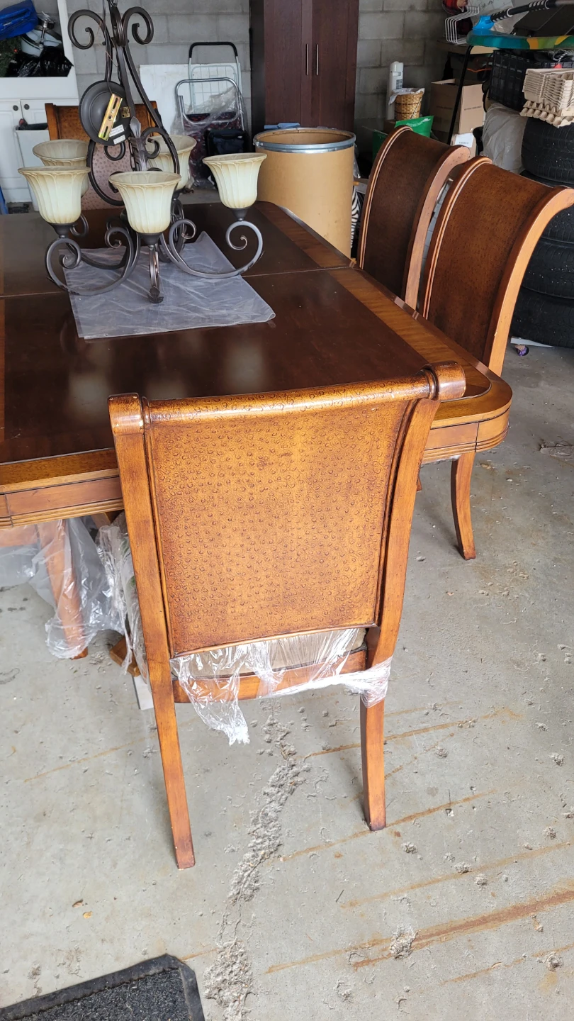 Wooden Dining Table Set with 6 Chairs - photo 4