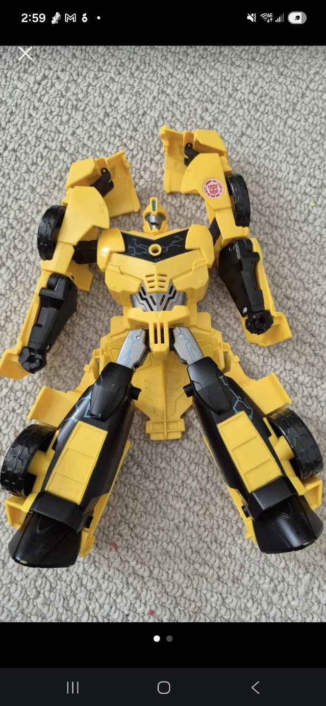 Yellow Transformer Robot Toy