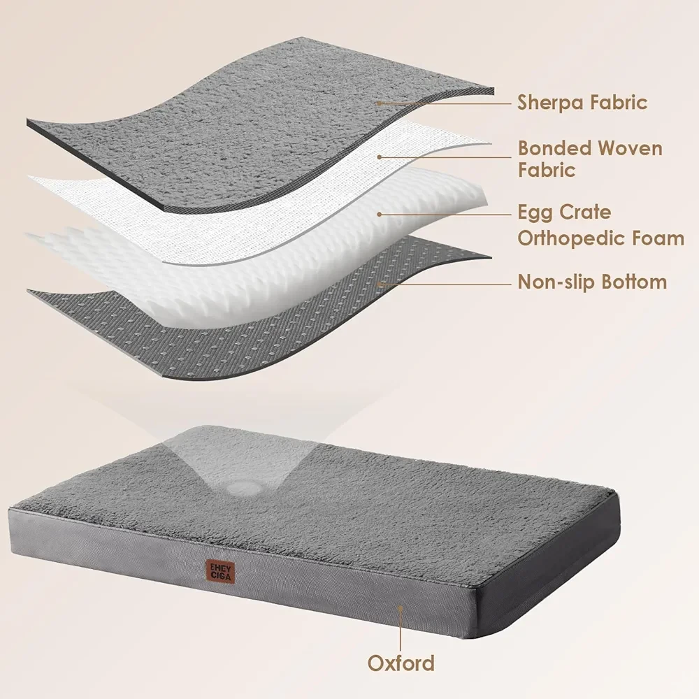 EHEYCIGA Dog Bed Large Grey XXL - photo 5