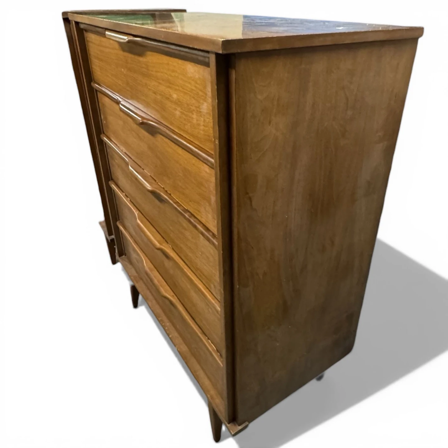 MCM Solid Walnut Dresser With 5 Drawers (Delivery Available) - photo 2