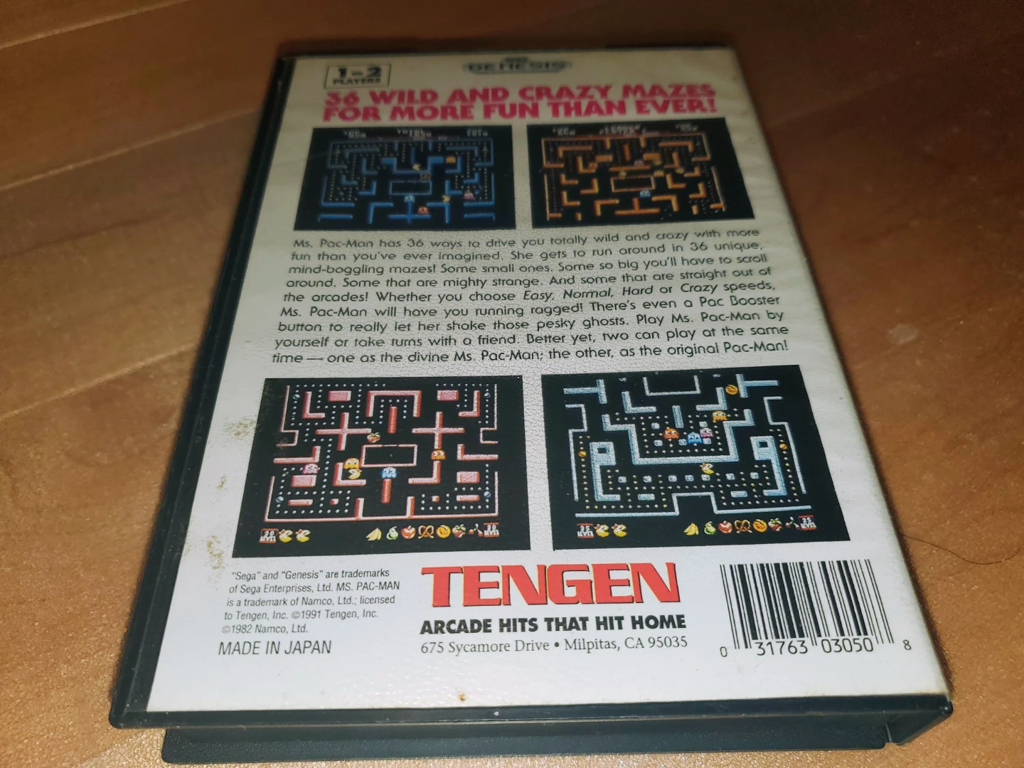 Ms. Pac-Man Sega Genesis Game Cartridge - photo 4