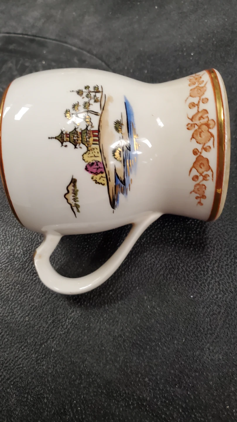 Vintage Tea Set with Teapot, Cups, Sugar Bowl, Creamer - photo 5