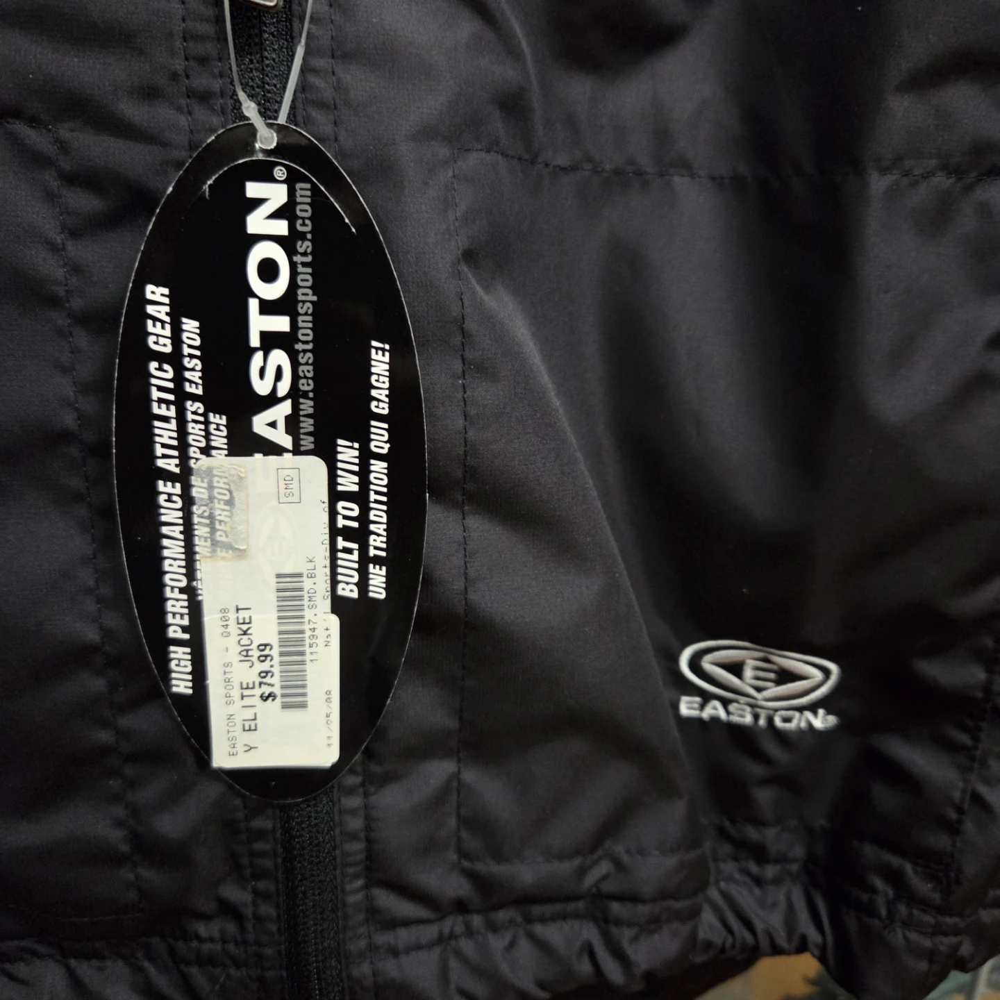 BNWT Youth Easton Hockey Elite Jacket S/M Black - photo 4