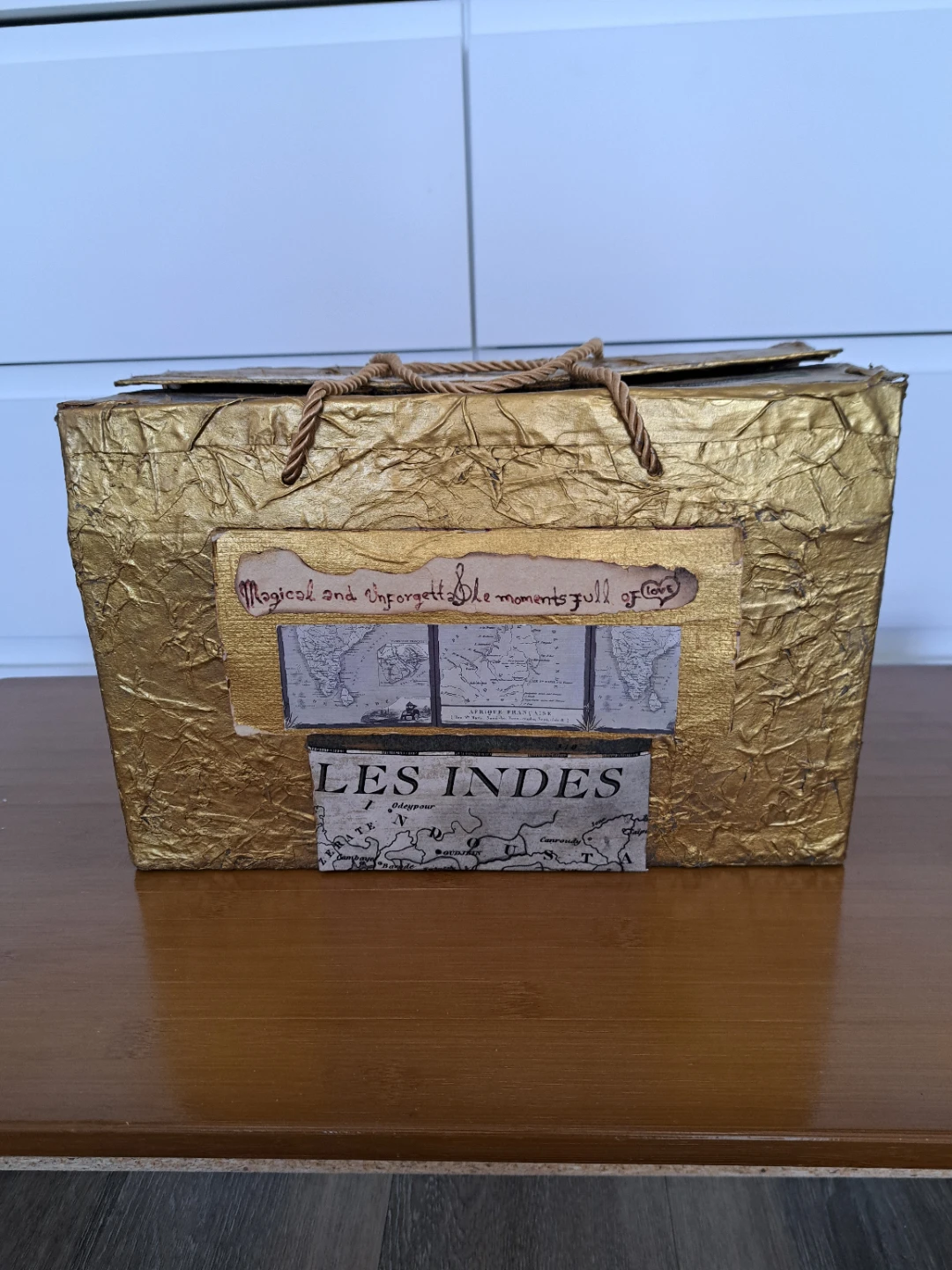 No industrial Handmade Scrapbook and Keepsake Box