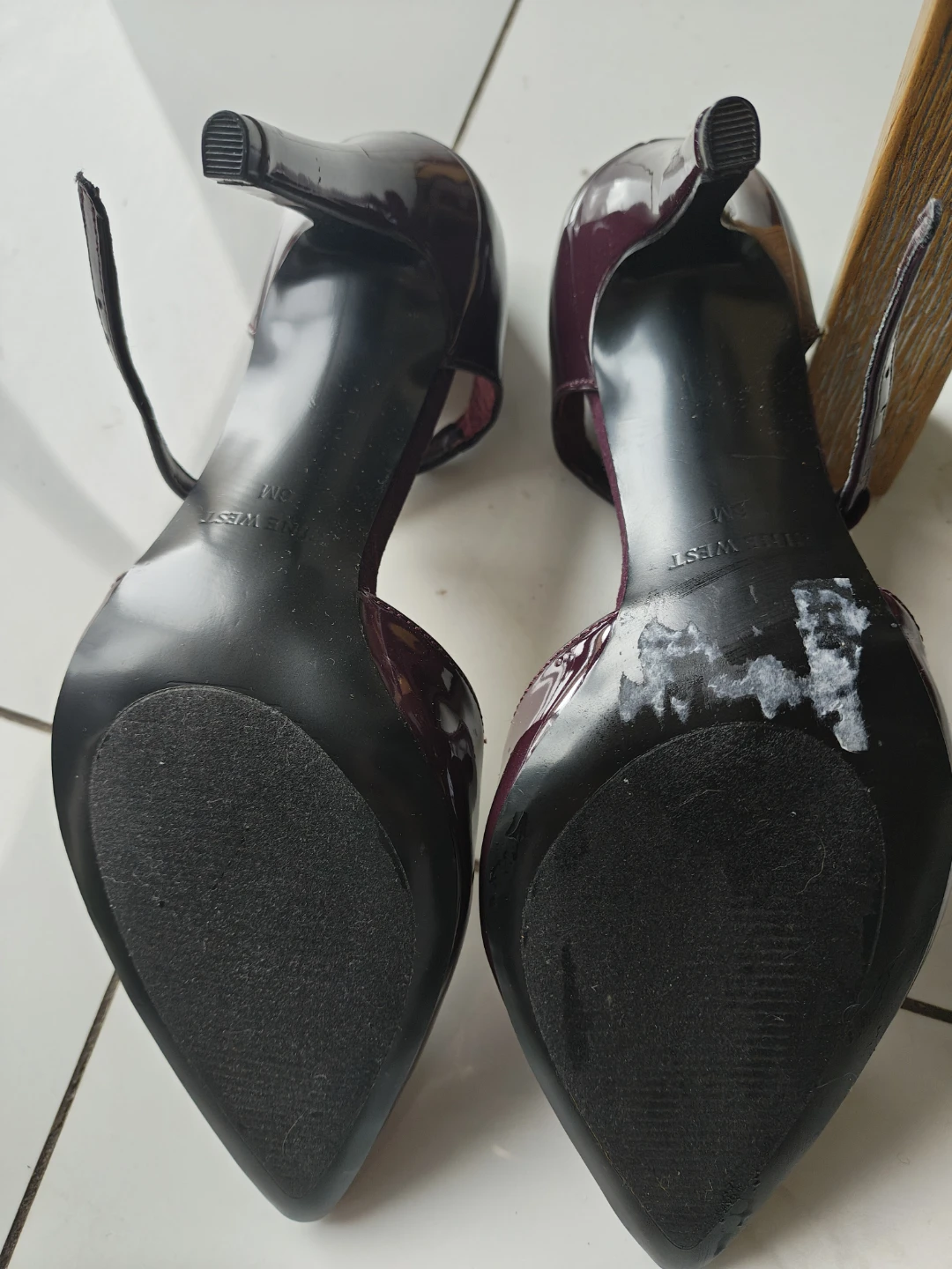 Nine West Women's Burgundy Heels - Size 6