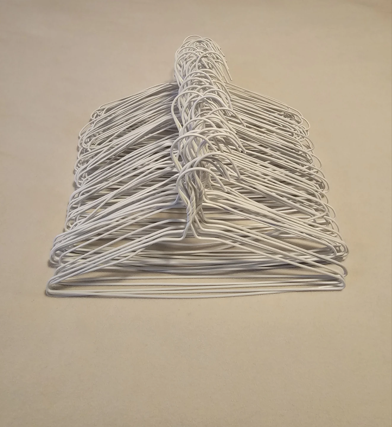 NEW White Wire Clothes Hangers $4