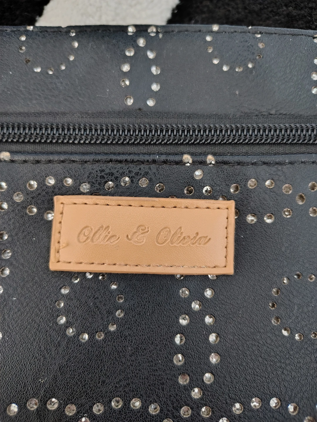 Ollie & Olivia Black Clutch with Studded Detail - photo 2