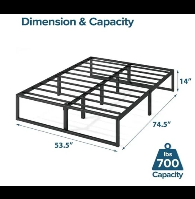 Double bed mattress and frame - photo 2
