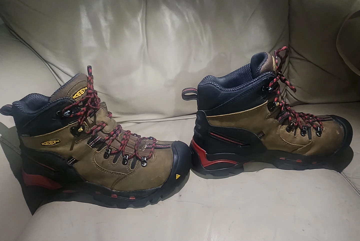 KEEN Men's Steel Toe Work Boots Brown/Black - photo 2