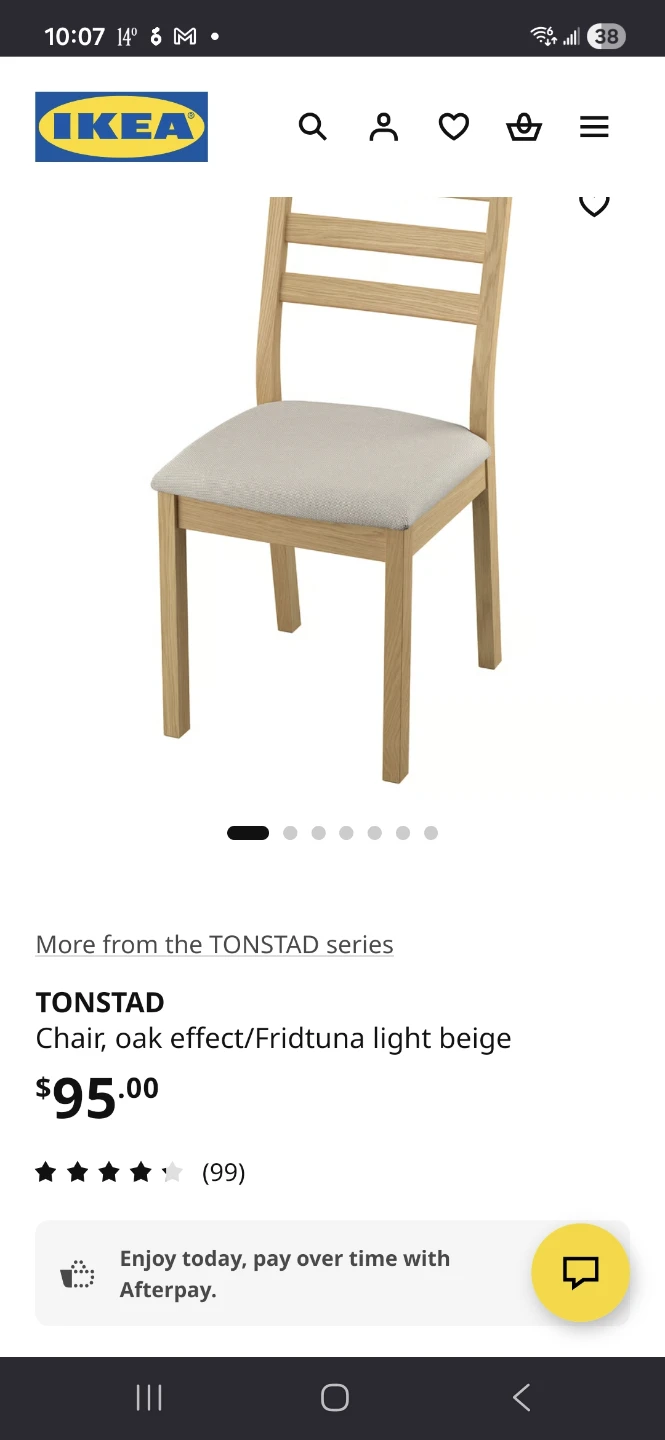 IKEA Lerhamn/Tonstad Chairs x 2