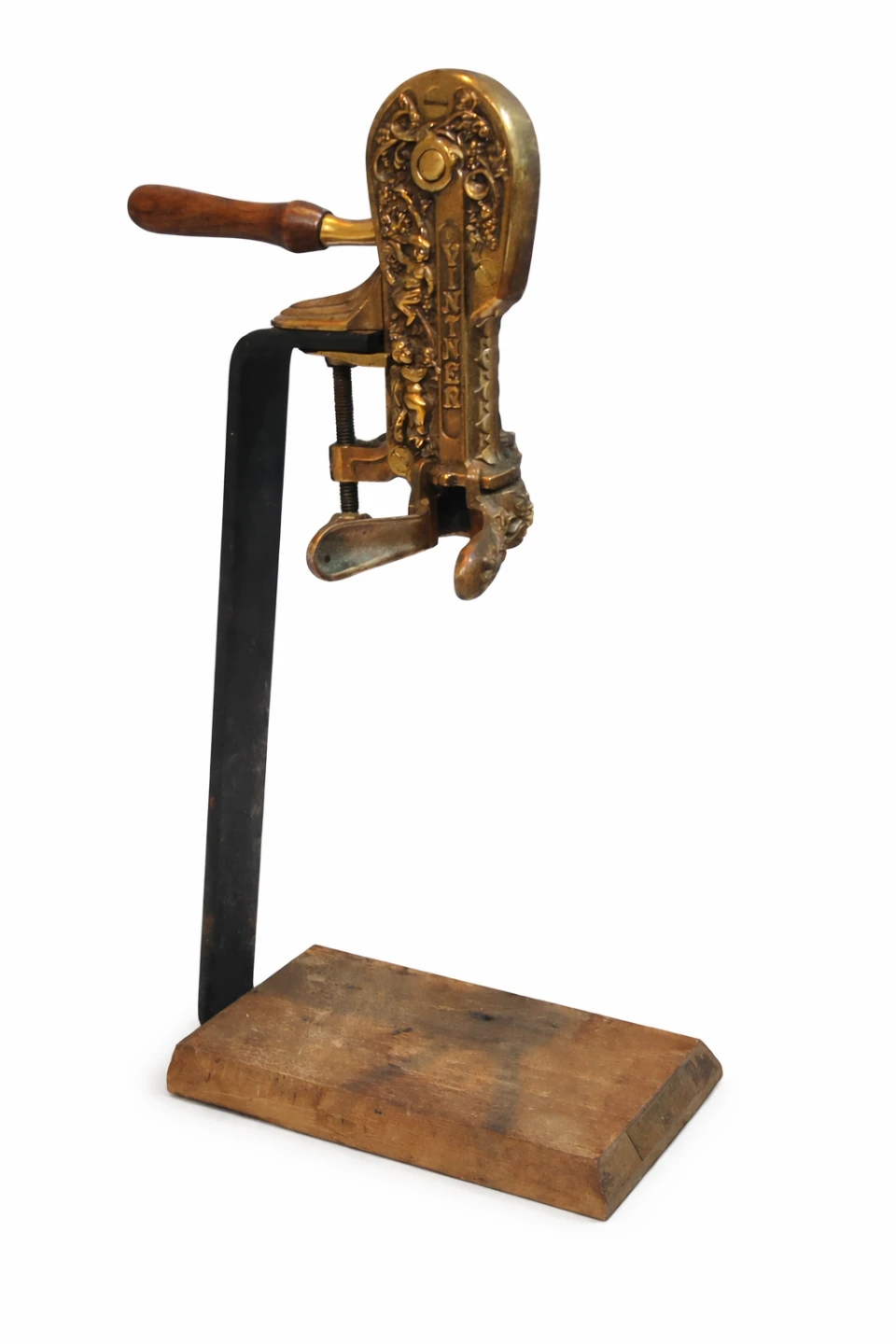 Antique Brass Corkscrew Wine Opener
