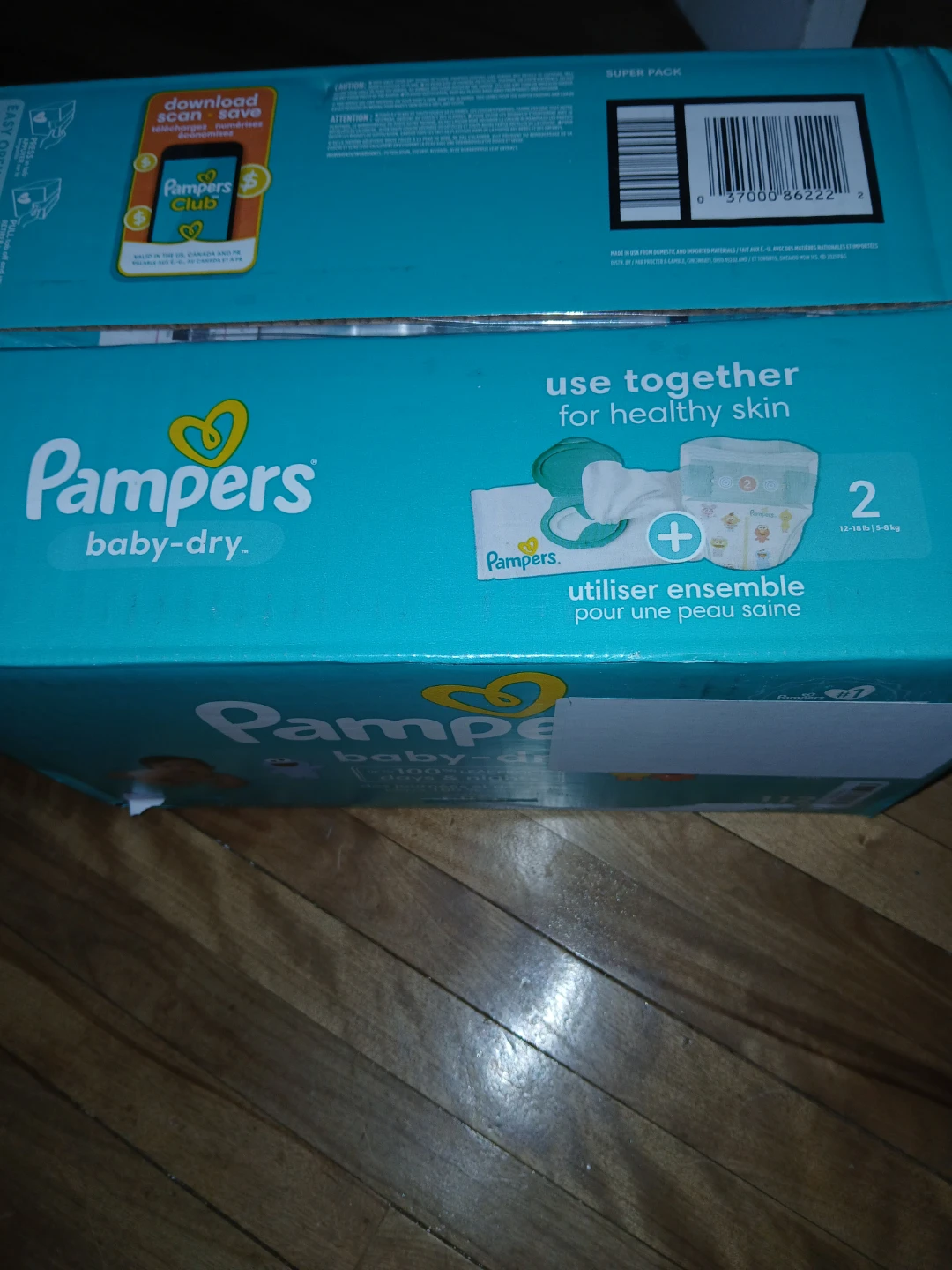 Pampers Baby-Dry Diapers Size 2 Super Pack