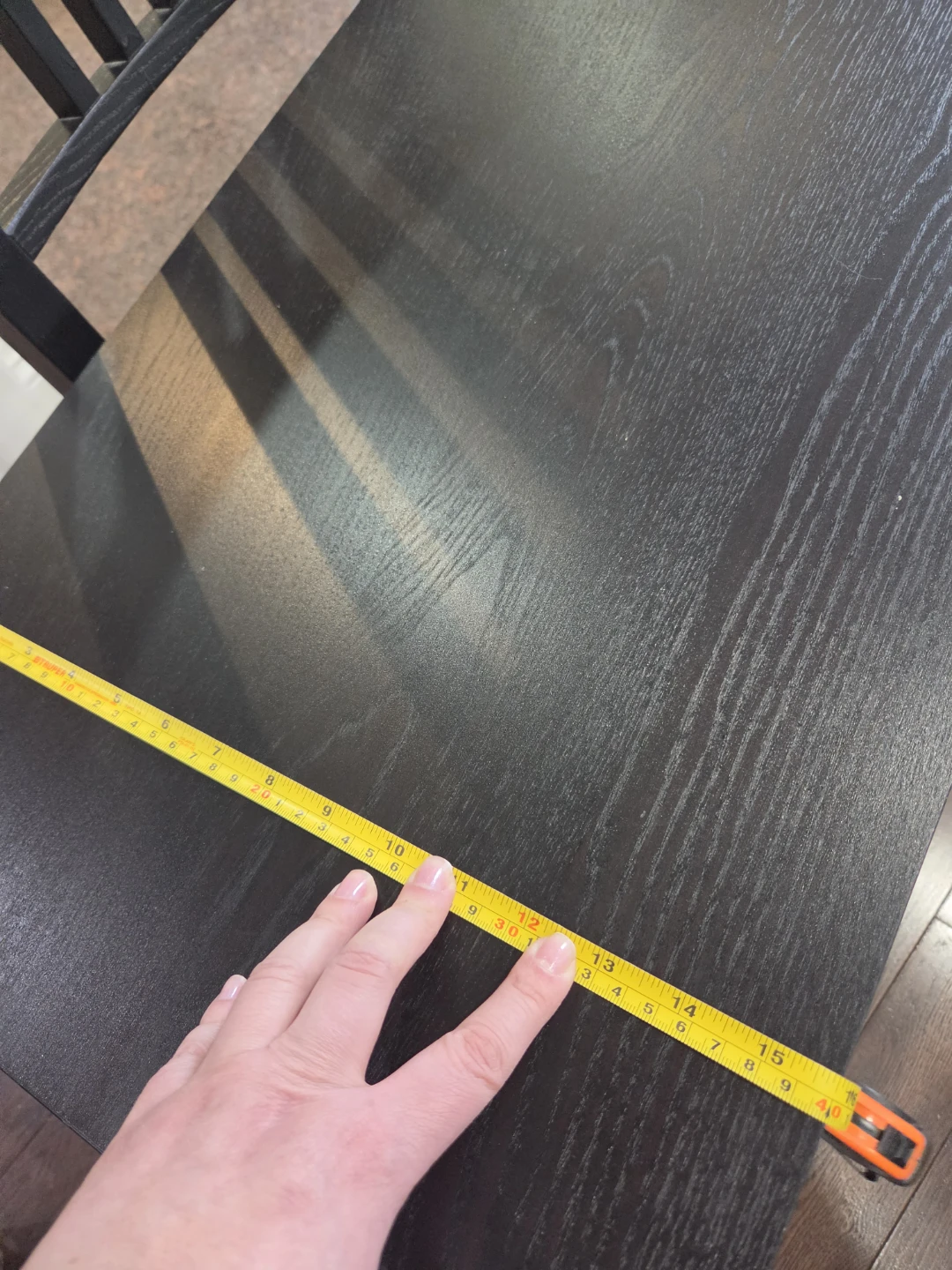 Chocolate Wood-Finish Table - photo 3