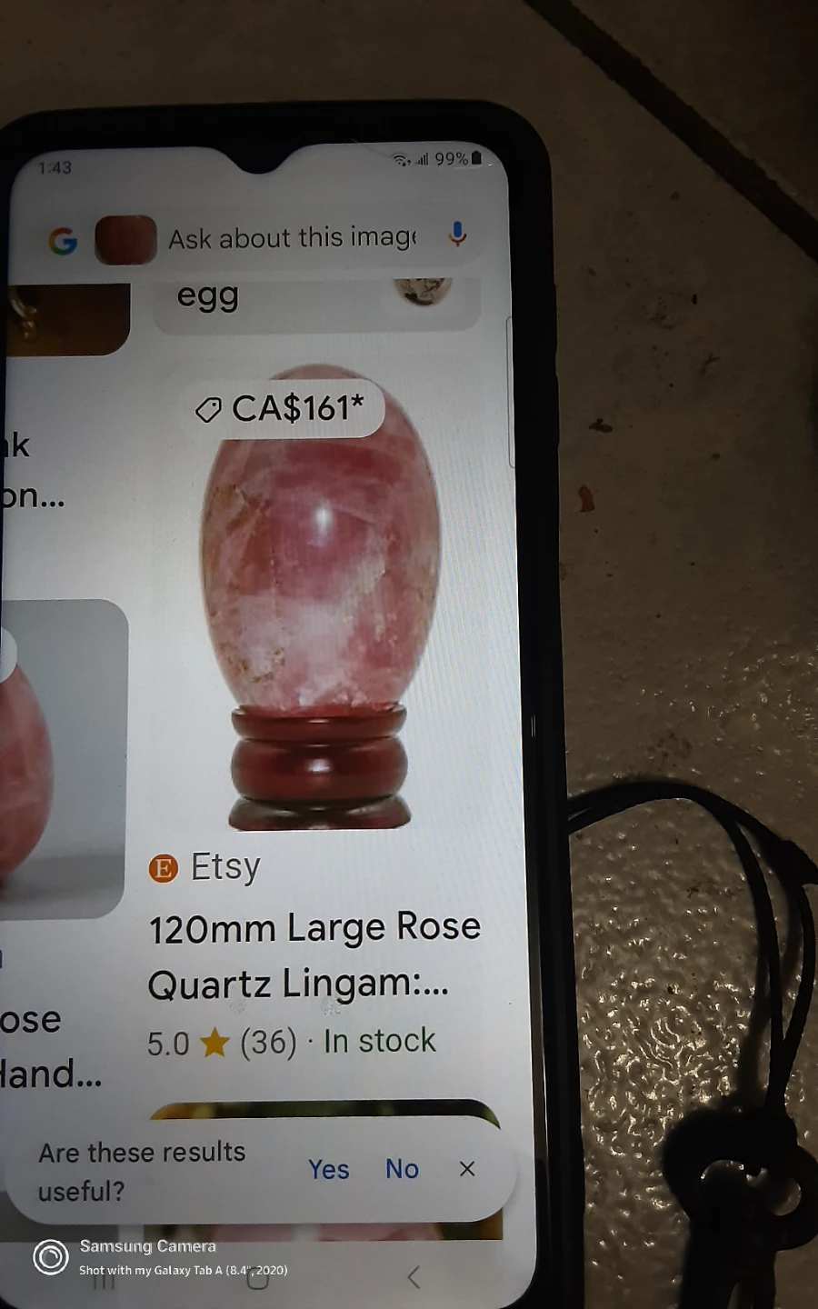 Natural Rose Quartz Egg, Easter, decor... - photo 5