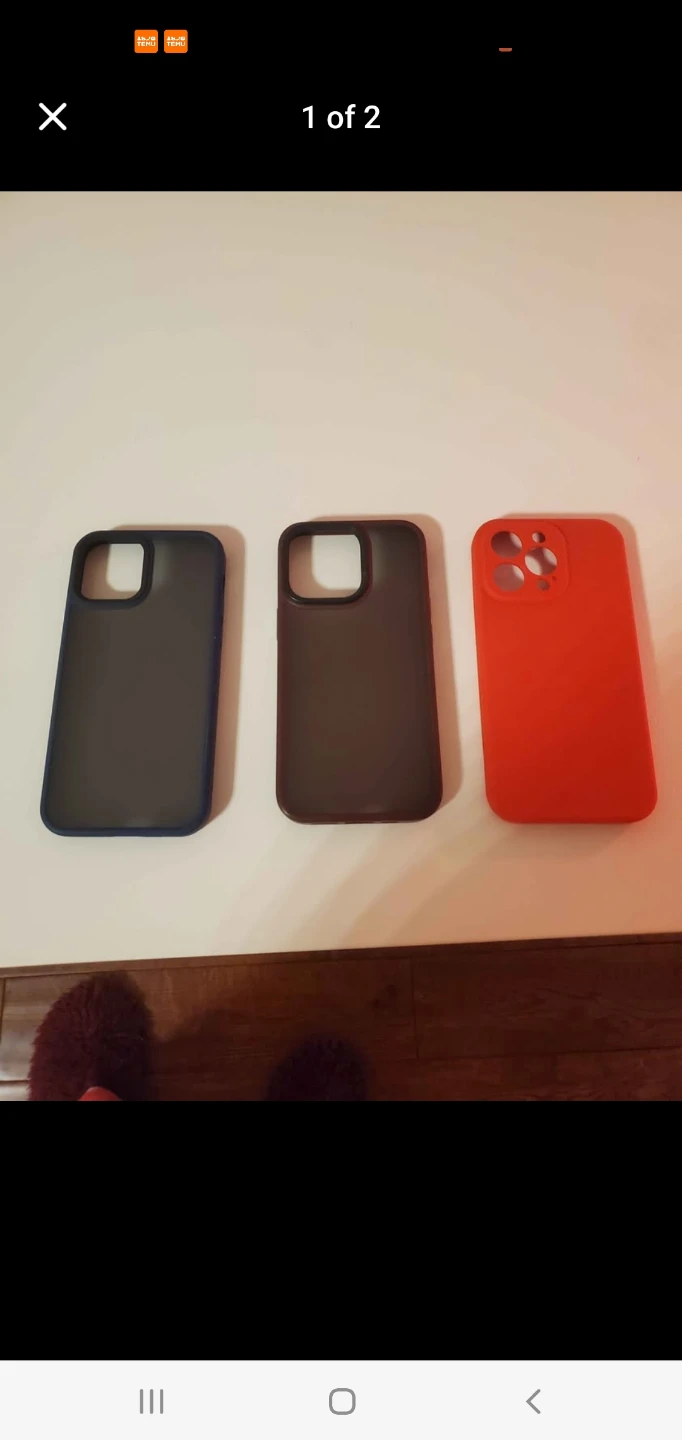 3 iPhone 13 Pro Max Phone Cases (Red, Grey, Dark Grey)
