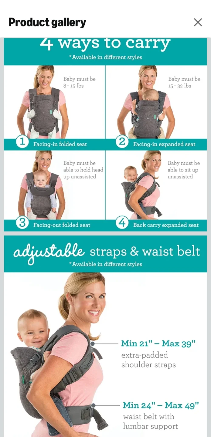 Infantino Baby Carrier - photo 2