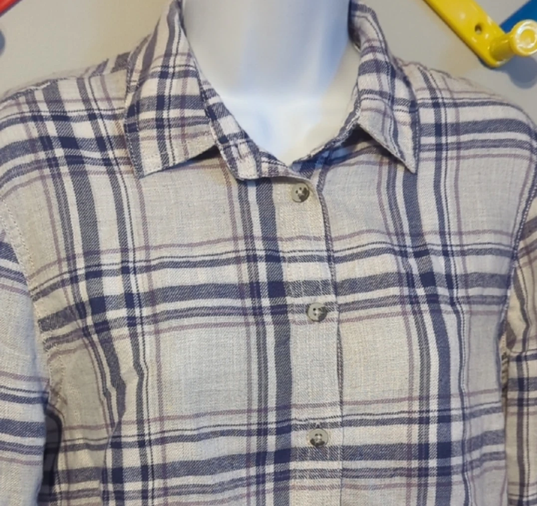 Garage Plaid Cropped Shirt size S - photo 2
