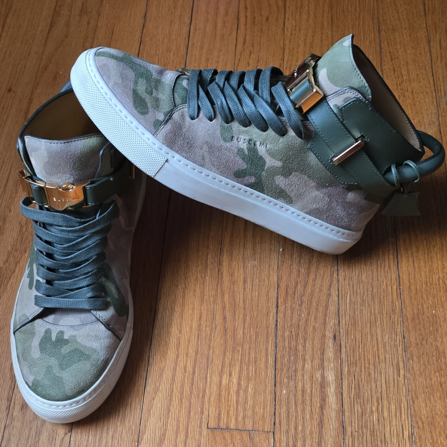 Buscemi Camouflage High-Top Sneakers
