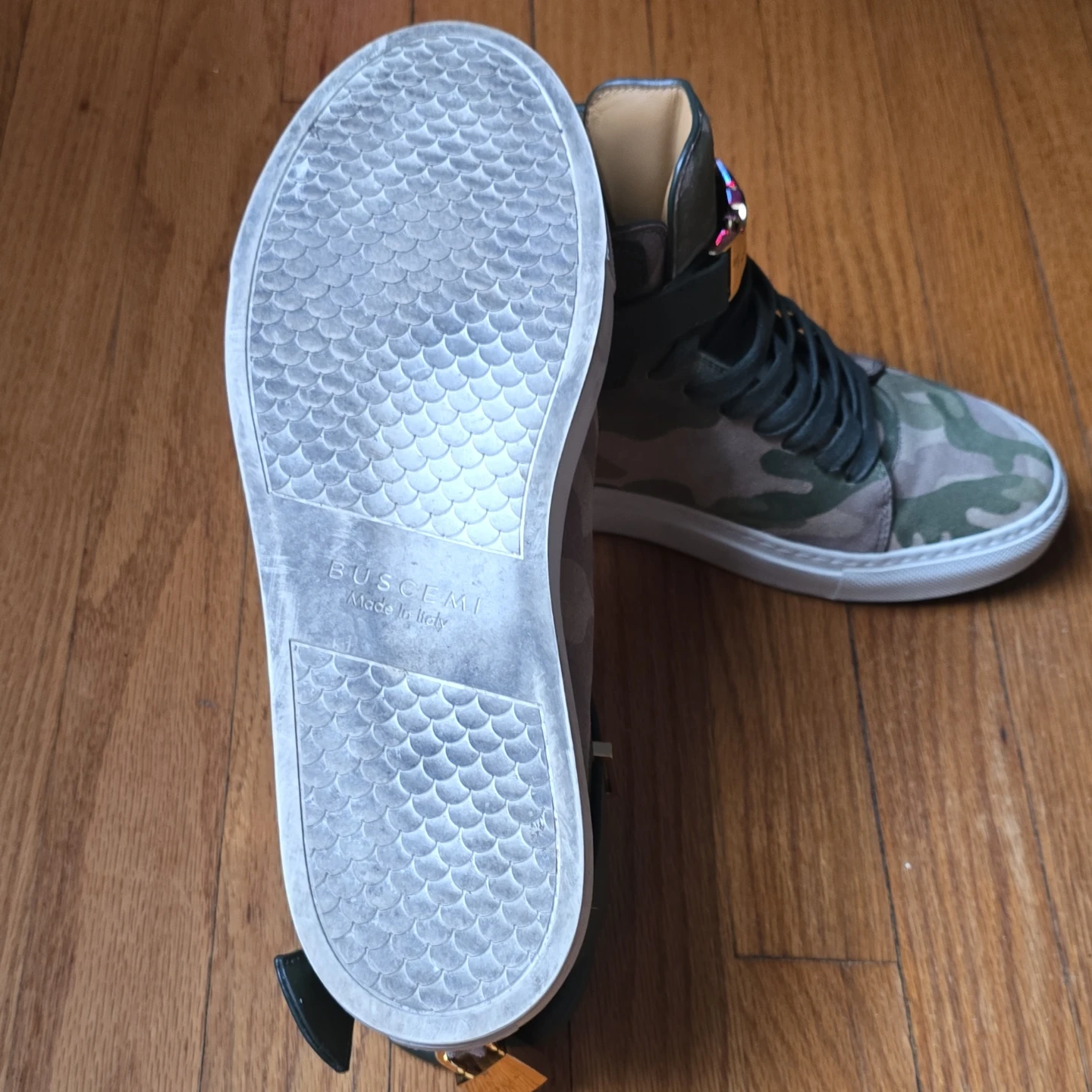 Buscemi Camouflage High-Top Sneakers - photo 4