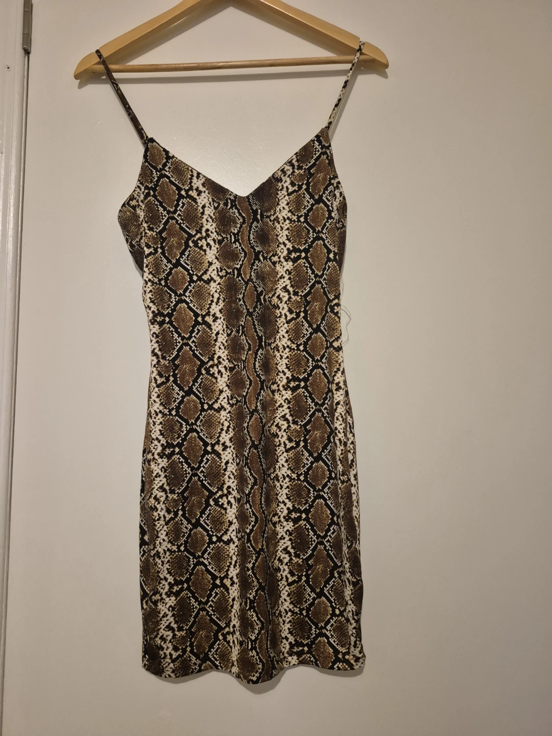 Fashion Nova Snake Print Slip Dress