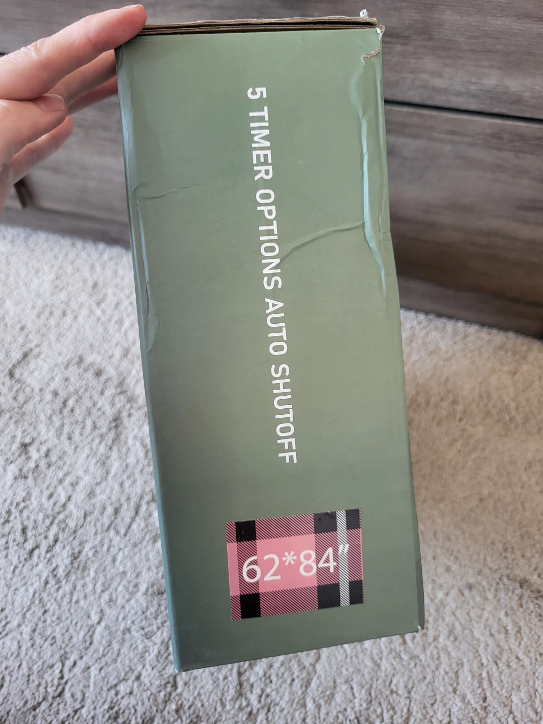 Pink plaid heated blanket (New sealed) - photo 4