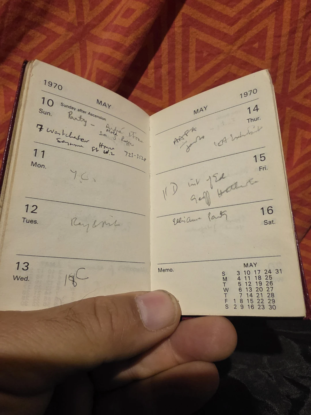 vintage miniature diary or notebook, likely from the year 1970 - photo 5