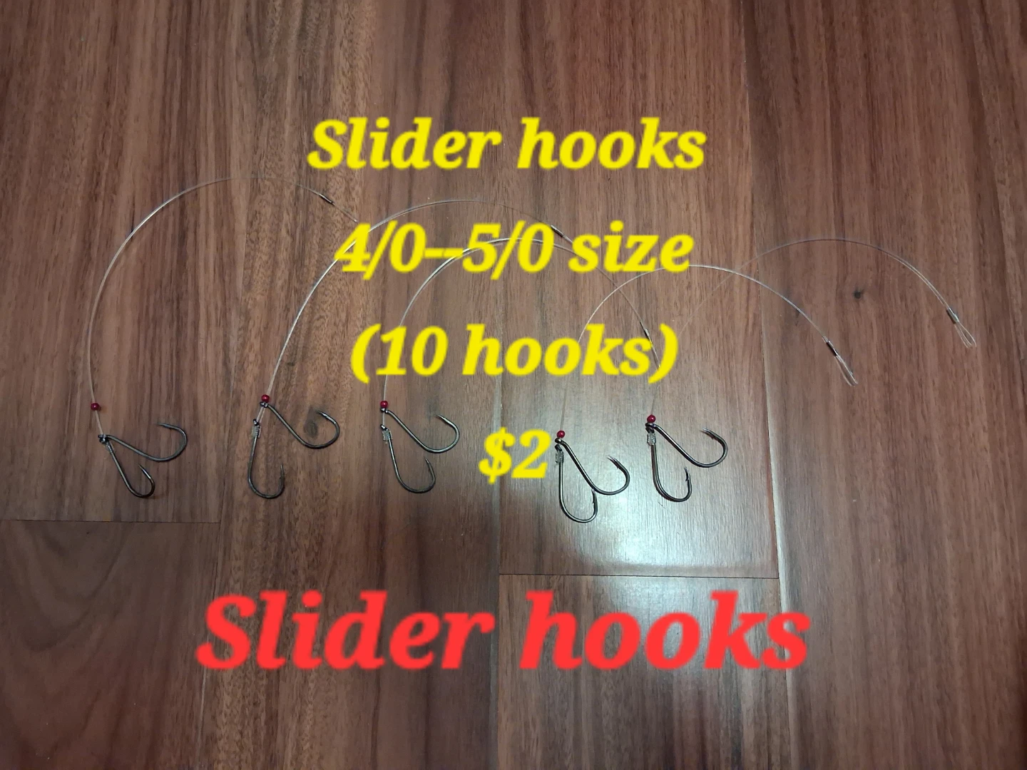 Slider Fishing Hooks - Size 4/0-5/0 (10 Hooks) - photo 2