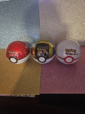 Pokemon Trading Card Game Pokeball Tins (3-Pack)