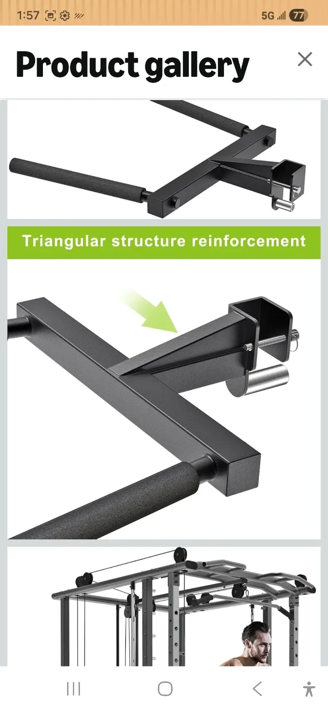 Dip Bar Attachment for Power Rack - photo 2