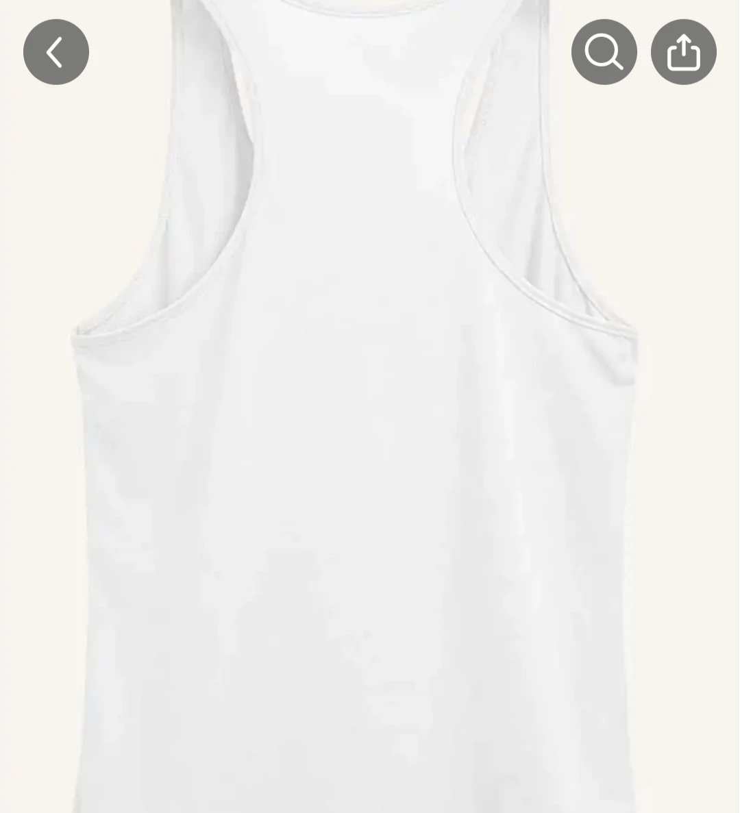 White Tank Top with Paw Print Design - photo 3