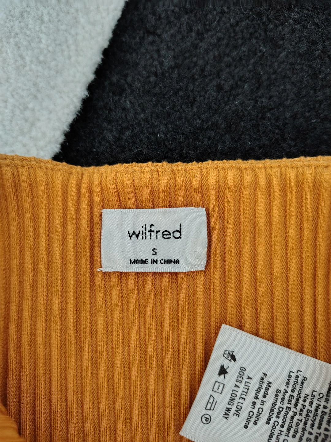 Wilfred Ribbed Bandeau Top - Orange - photo 2