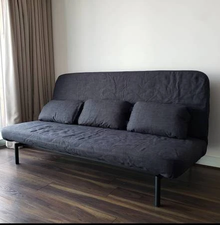 IKEA NYHAMN Sofabed, pocket spring mattress/gray