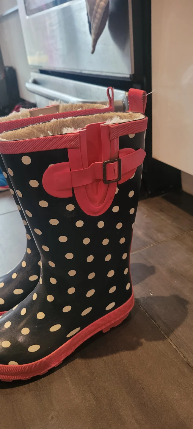Kids' Polka Dot Rain Boots Size 3