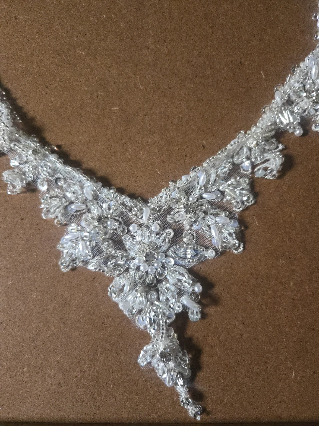 Beaded Lace Trim Applique - photo 2