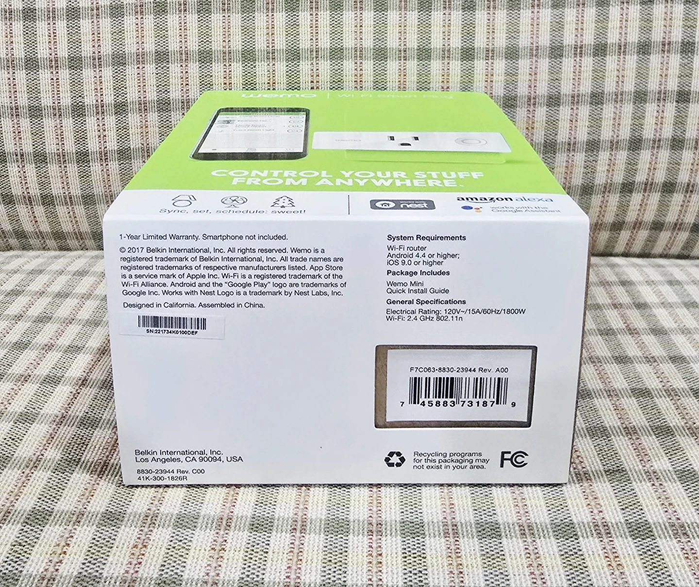 Wemo Mini Wi-Fi Smart Plug - NEW! - photo 5