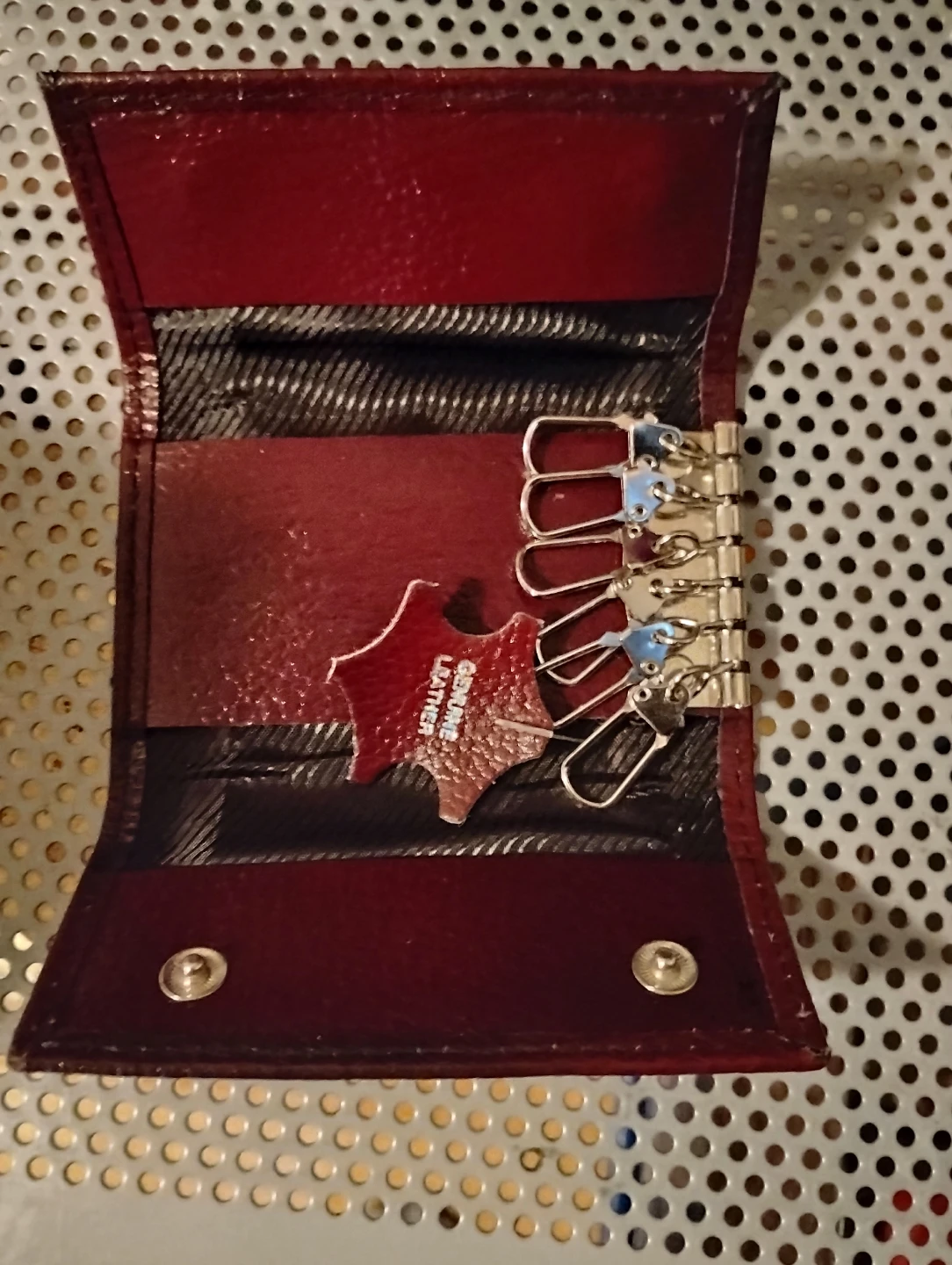 Genuine Leather Key Case Wallet – Multi-Function (Vintage)